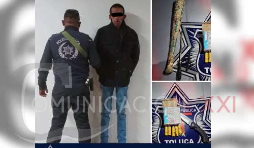 Atrapan a ladrón de Cacalomacán en Toluca, gracias a videocámaras de los vecinos